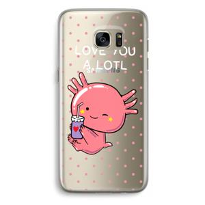 Love You A Lotl: Samsung Galaxy S7 Edge Transparant Hoesje