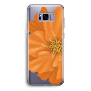 Orange Ellila flower: Samsung Galaxy S8 Transparant Hoesje