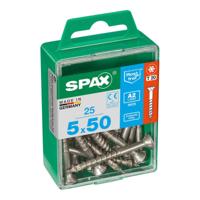 Schroefdoos SPAX 4197000500502 Houten schroef Platte kop (5 x 50 mm) (5,0 x 50 mm)