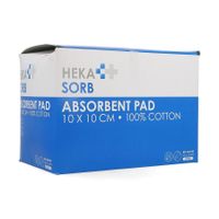 Hekasorb Verband Absorb. Steriel 10x10cm 50