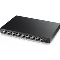 Zyxel GS1900-48HP Managed L2 Gigabit Ethernet (10/100/1000) Power over Ethernet (PoE) Zwart