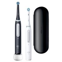 Oral-B iO Series 4 Duo Volwassene Vibrerende tandenborstel Zwart, Wit - thumbnail