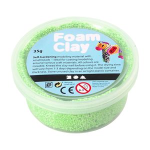 Foam Clay - neon groen, 35gr.