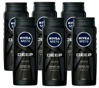 Nivea Men Deep Clean Shower Gel Voordeelverpakking