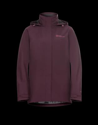 Jack wolfskin Rotwand 3 in 1 jas Dames Amaranth L