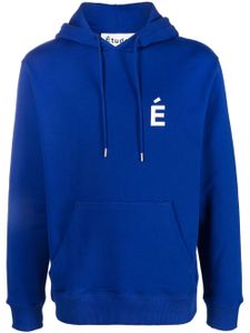 Etudes hoodie à logo imprimé - Bleu