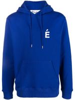 Études Studio hoodie à logo imprimé - Bleu