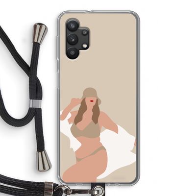One of a kind: Samsung Galaxy A32 5G Transparant Hoesje met koord
