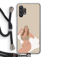One of a kind: Samsung Galaxy A32 5G Transparant Hoesje met koord