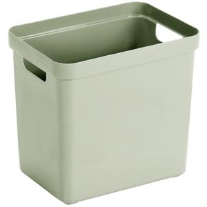 Sunware Opbergbox Sigma - kunststof - groen - 25 liter - Opbergbakken/opbergers