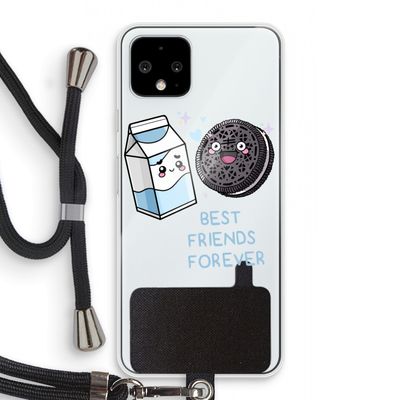 Best Friend Forever: Pixel 4 Transparant Hoesje met koord