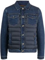 Moorer veste en jean à design matelassé - Bleu - thumbnail