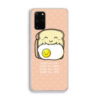 Sleep All Day: Samsung Galaxy S20 Plus Transparant Hoesje
