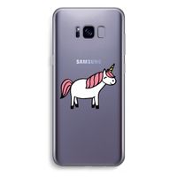 Eenhoorn: Samsung Galaxy S8 Plus Transparant Hoesje