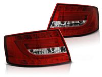 Tuning-Tec Achterlichten voor Audi A6 C6 SEDAN 04 04-08 ROOD HELDER LED 6PIN - thumbnail