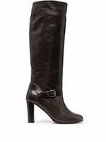 Tila March bottes en cuir verni - Vert