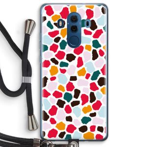 Colored Giraffe: Huawei Mate 10 Pro Transparant Hoesje met koord