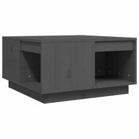 vidaXL Salontafel 60x61x32,5 cm massief grenenhout grijs - thumbnail