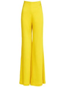 Silvia Tcherassi pantalon ample Palermo à taille-haute - Jaune