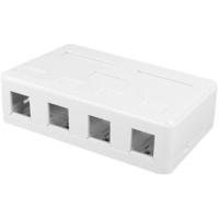 ACT Unloaded surface keystone mount box voor 4 keystone jacks ACT Unloaded surface keystone mount box voor 4 keystone jacks