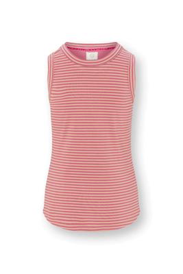 Pip Studio Trinity Top Mouwloos Little Sumo Stripe Roze S Pip Studio Trinity Top Mouwloos Little Sumo Stripe Roze S