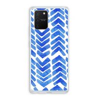 Blauwe pijlen: Samsung Galaxy S10 Lite Transparant Hoesje