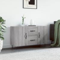 Dressoir 100x36x60 cm bewerkt hout grijs sonoma eikenkleurig Dressoir 100x36x60 cm bewerkt hout grijs sonoma eikenkleurig