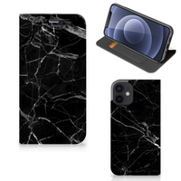 iPhone 12 Mini Standcase Marmer Zwart - Origineel Cadeau Vader