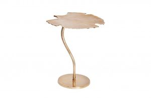 Decoratieve bijzettafel GINKGO LEAF 45cm goud handgemaakt metaal - 41789