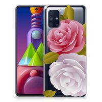 Samsung Galaxy M51 TPU Case Roses - thumbnail