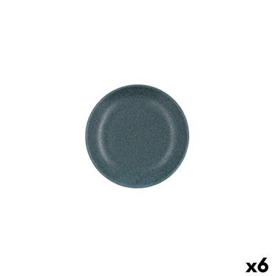Schotel Bidasoa Element Hydrozero Blauw Keramisch Ø 15 cm Brood (6 Stuks)
