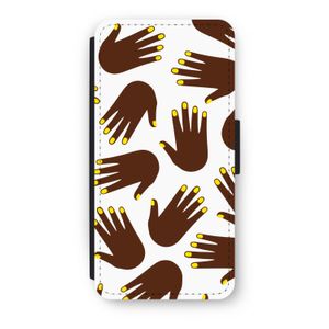 Hands dark: iPhone 8 Flip Hoesje