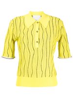 3.1 Phillip Lim polo Art Nouveau à motif en jacquard - Jaune - thumbnail