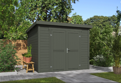 Blokhut Mila 250x250 Green Grey - Outdoor life