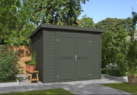 Blokhut Mila 250x250 Green Grey - Outdoor life