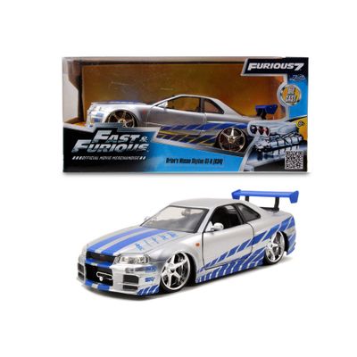 Jada Fast and Furious Brians 2002 Nissan Skyline GT-R R34 - 1:24