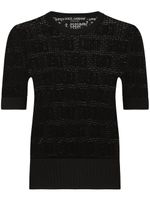 Dolce & Gabbana pull DG en jacquard - Noir - thumbnail