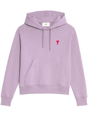AMI Paris hoodie à logo brodé - Violet
