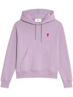 AMI Paris hoodie à logo brodé - Violet