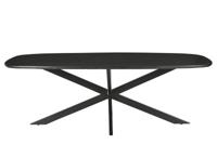Eettafel Jesper Deens Ovaal Zwart 210cm