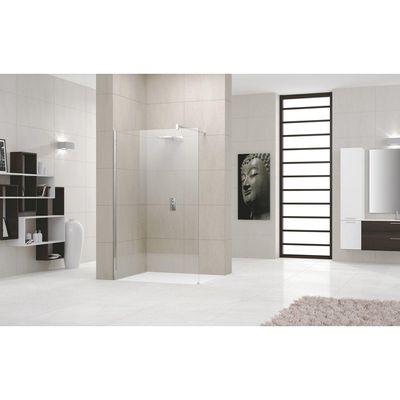 Novellini Giada h inloopdouche 90x195cm chroom-helder glas giadah90-1k
