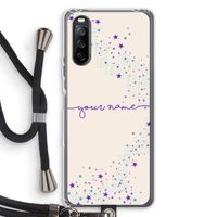 Sterren: Sony Sony Xperia 10 III Transparant Hoesje met koord