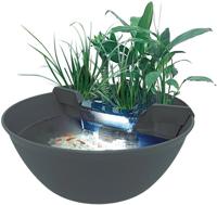 Superfish Mini Pond Grijs - Compacte Vijver 60x25cm met Pomp en Plantenfilter