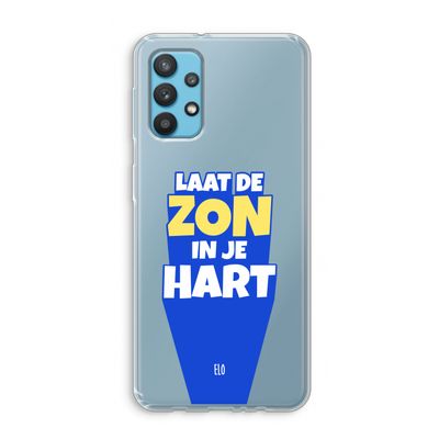 Laat de zon in je hart: Samsung Galaxy A32 4G Transparant Hoesje