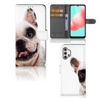 Samsung Galaxy A32 5G | Telefoonhoesje | Met pasjeshouder | Franse Bulldog Samsung Galaxy A32 5G | Telefoonhoesje | Met pasjeshouder | Franse Bulldog