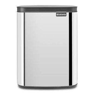 Brabantia Bo Waste Bin 7 l Rechthoekig Staal Zwart, Staal