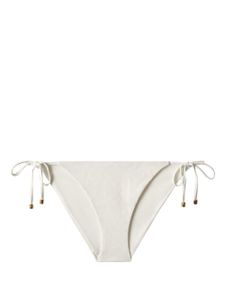 Jimmy Choo bas de bikini Ariah à logo imprimé - Blanc