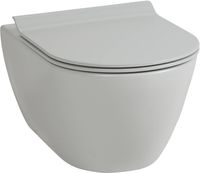 Ben Segno hangtoilet met toiletbril Xtra glaze+ Free flush cement grijs - thumbnail