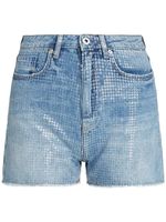 Karl Lagerfeld Jeans short en jean à sequins - Bleu - thumbnail