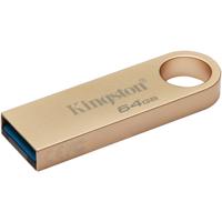Kingston datatraveler se9 g3 64 gb usb-stick (goud, dtse9g3/64gb, usb-a 3.2 (5 gbit/s))